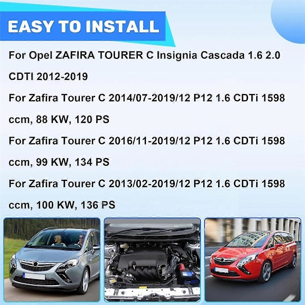 55487677 Avgaspartikelsensor sond för TOURER C Cascada 1.6 2.0 CDTI 2012-2019