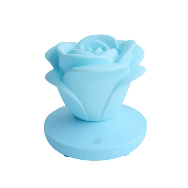 Rose Night Light Tre-hastighets Touch Romantic Bordslampa Atmosphere Light Blue