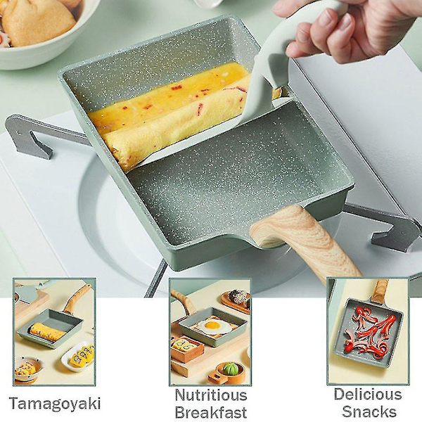 Nonstick stekpanna kastrull majsomelett bröd frukost Maifan sten omelett kök restaurang kastrull tillgänglig gasspis