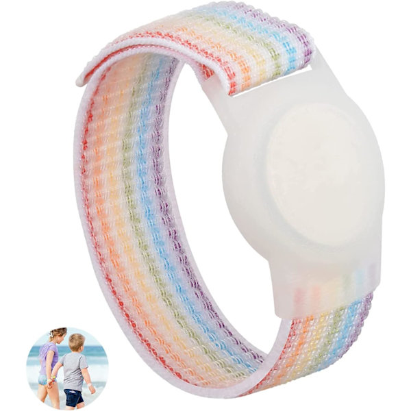Barn Nylon AirTag watch AntiLost Magic Bear Design för AirTag Tracking Armband Positioning
