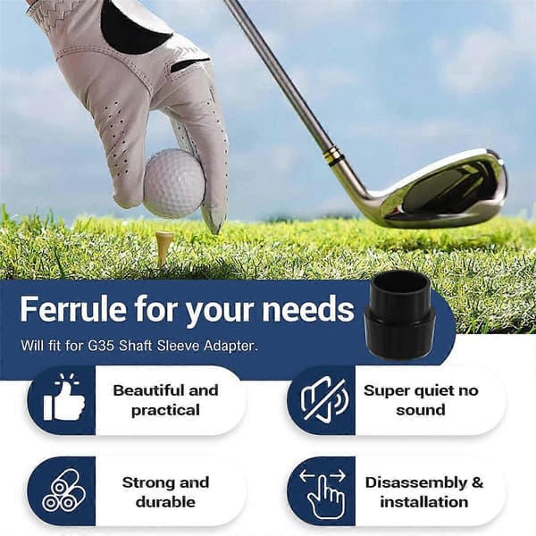 20 st Golf Ferrules för G35 Skaft Hylsa Adapter Tip Golfklubbskaft Tillbehör 0.350