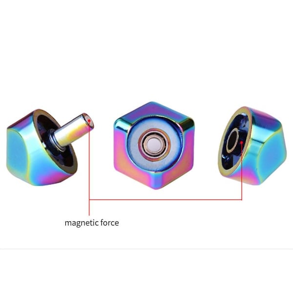 Spinner Cube Fingertøj Stress Angstlindring Fingertop Gyro Fidget Legetøj Børn Voksne Gave -ES Farverig