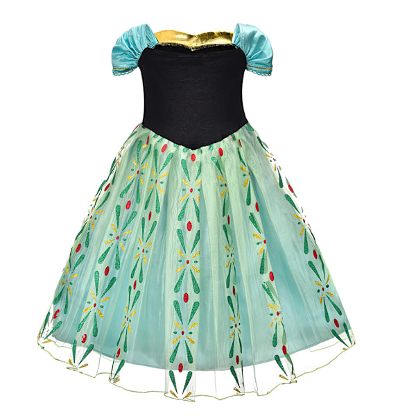 Tyttöprinsessa Anna -mekko Lumikuningatar Lasten naamiaisasu Iltapuku Syntymäpäivä Joulu Halloween -juhla Karnevaali Cosplay -mekko