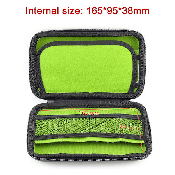 Vattentätt minneskortfodral, speciellt utformat för externa hårddiskar, USB-minnen och den mest lämpliga reseladdaren, svart