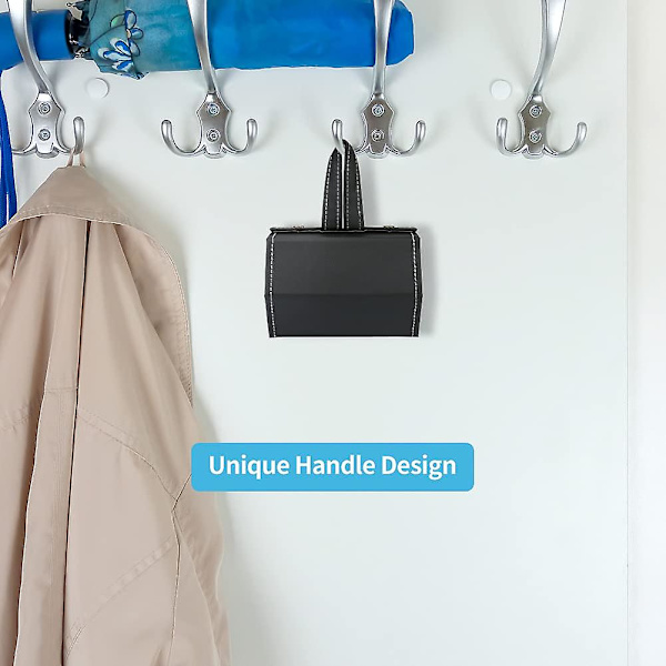 Briller Opbevaringsboks, 3-slot Briller Opbevaringsboks Briller Display Opbevaringsarrangørboks Pu Læder Solbriller Briller Black