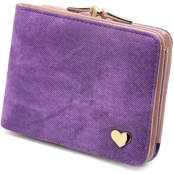 Kort handväska för kvinnor Purple