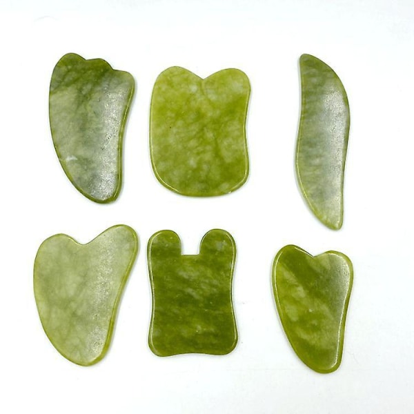 Gua Sha -hierontakivi Jade Green 11.5X3.1cm