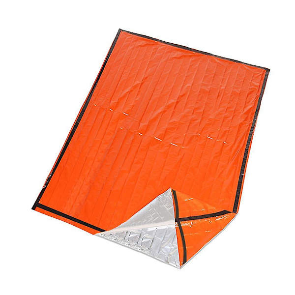 Nödsituationssovsäck för utomhusbruk, termisk överlevnad, camping, reseväskor, vattentät, vinter, höst, picknickmatta, anti-kyla (orange)