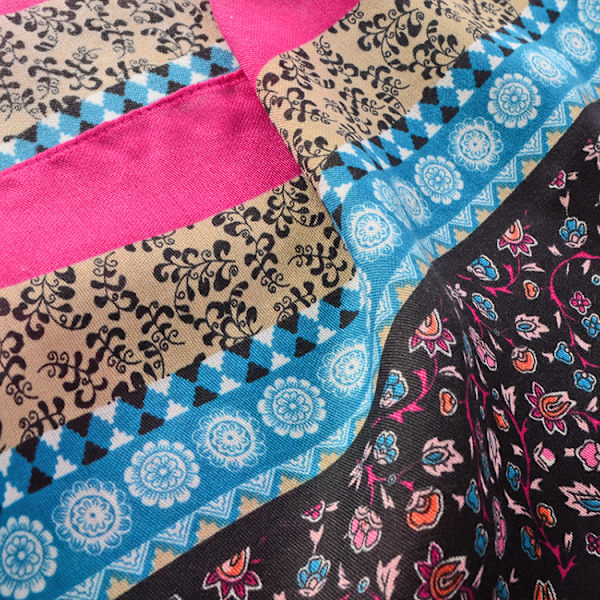 Boho Scarf Dam Lätt Vikt Blommig Tryckt Scarf Mode