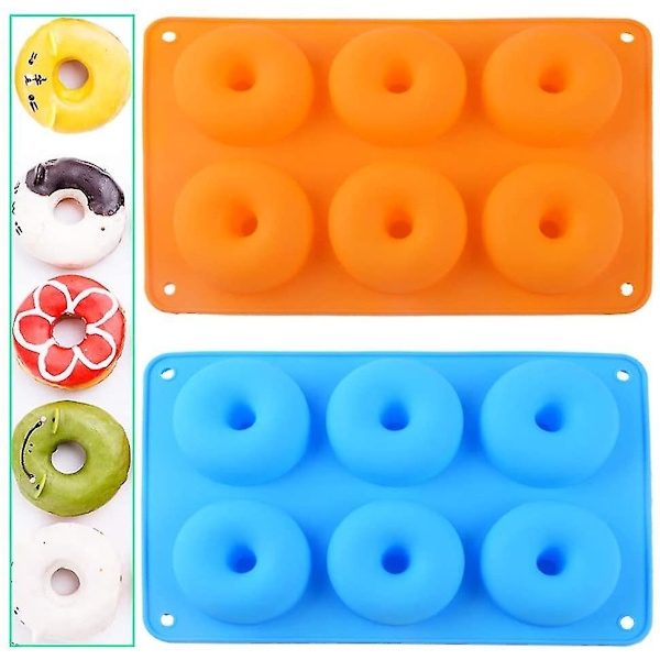 Donutforme til bagning af silikoneforme Donuts 2 stk. silikone donutforme