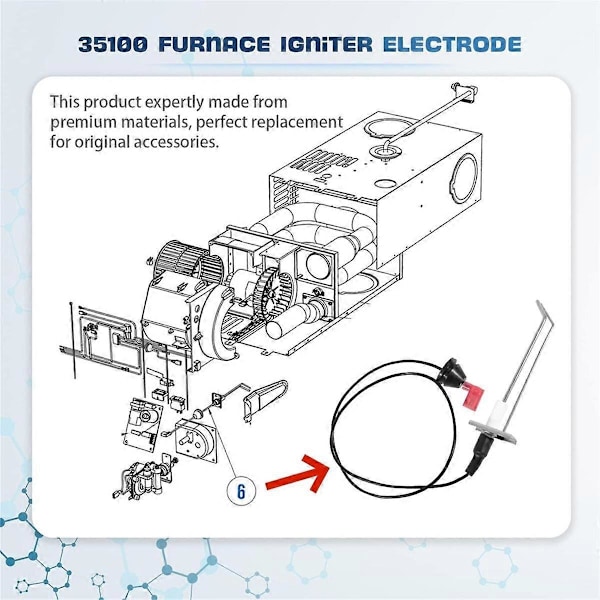 35100 Ugnselektrodsats för Hydro Flame RV-ugnselektrod för AFS AFM DFM Ersättnings-tändare