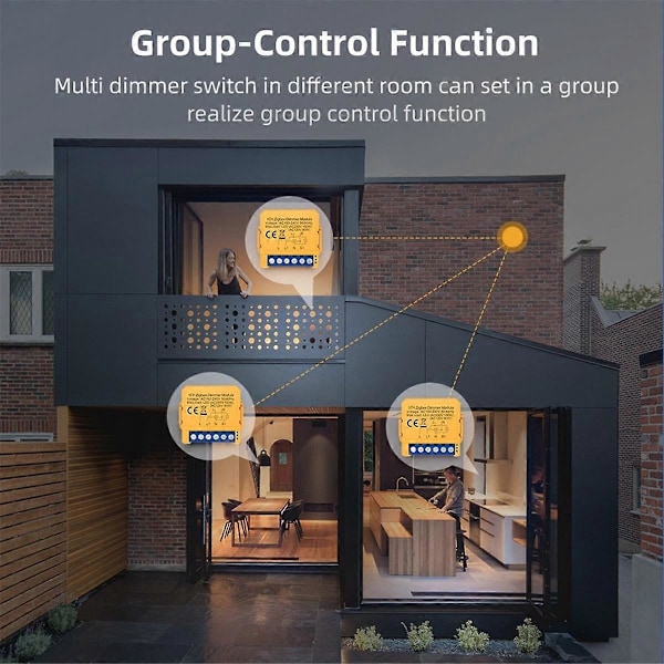 Graffiti Intelligent ZigBee Dimmer På/Av Mörk Låda Smart Switch APP Fjärrdimning Multifunktionsmodul