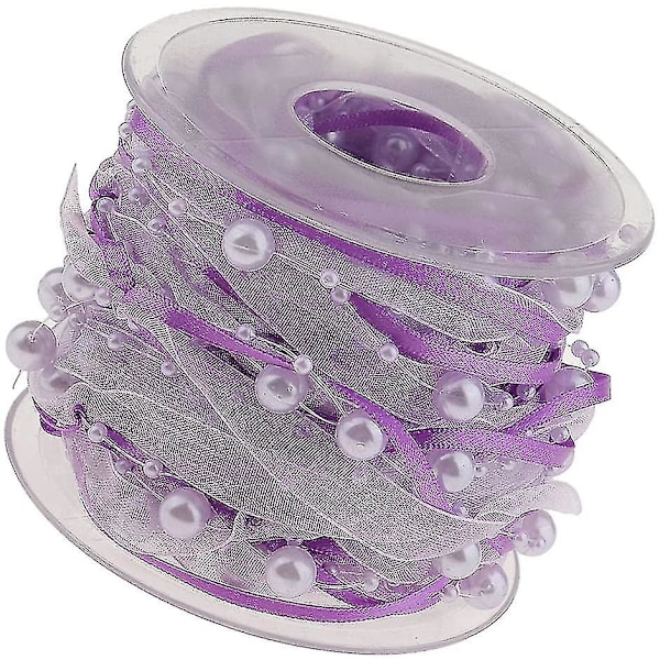 10 metrin helminauha helminauha helminauha lahjanauha koristenauha helmillä Purple
