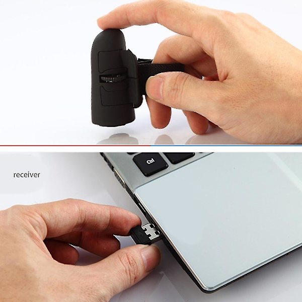 2.4G trådløs mus kreativ trådløs finger lat mus datamaskin mobiltelefon nettbrett ring mini Bluetooth mus