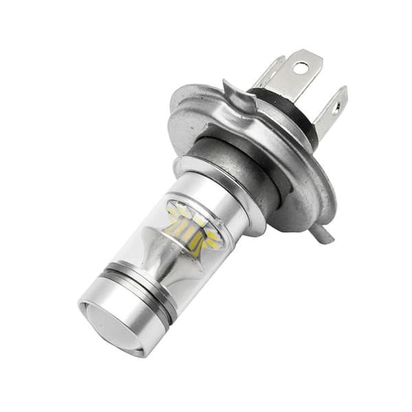 2 stk H4 100W LED-lyspære for bil, frontlykt, tåkelys, 3030 høy effekt