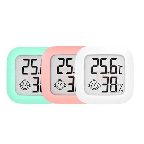 Pakket LCD digital termometer hygrometer indendørs elektronisk temperatur hygrometer sensor instrument vejrstation hjem