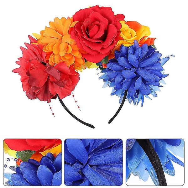 Blomsterhårbånd Blomsterhårbånd Girlander Blomsterkrone Hodeplagg Hårtilbehør