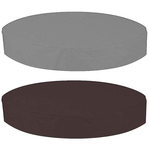 Utomhus runt lock för badtunna Vattentätt spa lock för badtunna Dammskydd Grey 200*30CM