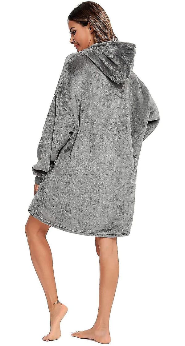 Hupullinen fleece-peittohuppari