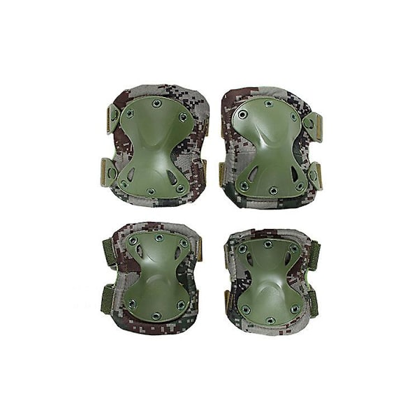 Taktiska knäskydd, armbågsskydd, militära skydd, knäskydd 07 Digital