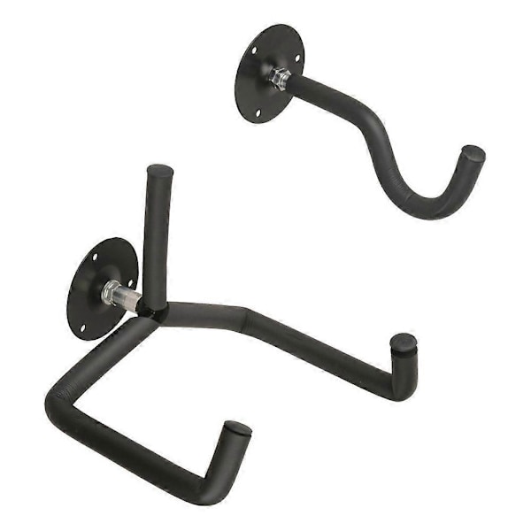 2st Gitarrställ Hängare Krok Horisontell Gitarr Väggfäste Ställ Hållare Rack Displayhållare för El- och Basgitarr