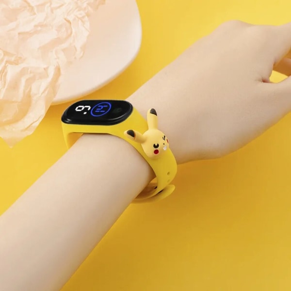 Elektronisk watch LED docka armband klocka watch tecknad plast touch vattentät barns watch