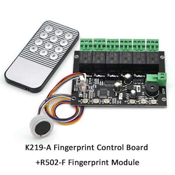 R502-F Vandtæt Lille DC3.3V Diameter 21.5mm MX1.0-6Pin Kapacitiv Rund LED Fingeraftryksmodul Sensor Scanner A