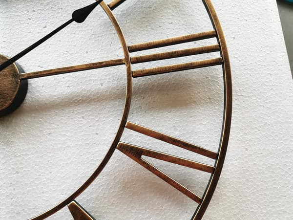 Stor väggklocka - Tyst kvartsurverk - Diameter 40 cm -