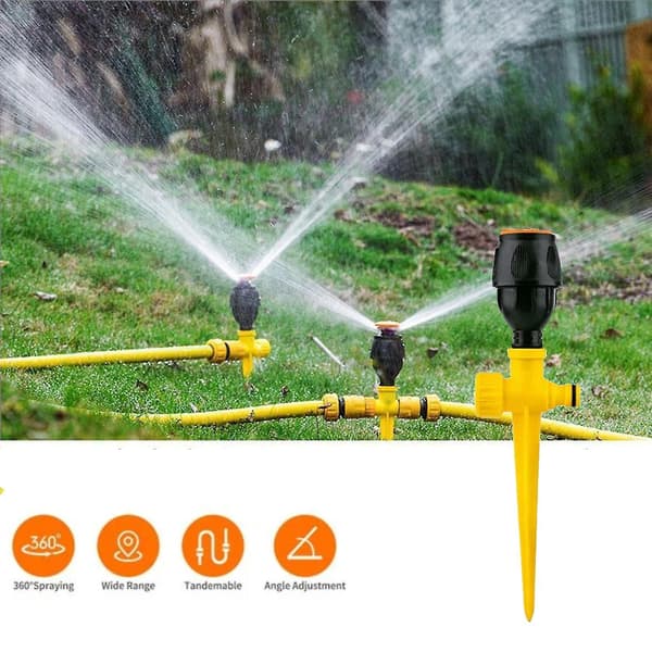 360 Rotation Auto Irrigation System Garden L Awn Sprinkler Patio