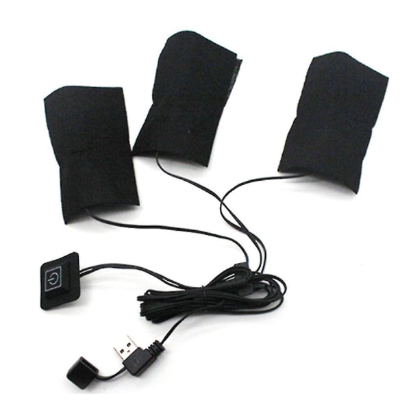 5v Usb Elektrisk Klær Jakke Varmer Temperaturkontroll Puter Theramal Varme Puter 2PCS