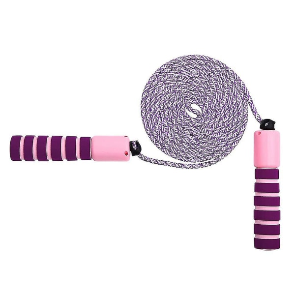 Tangle-free With Ball Bearing Speed Skipping Rope Cable, Adjustable Light purple with powder