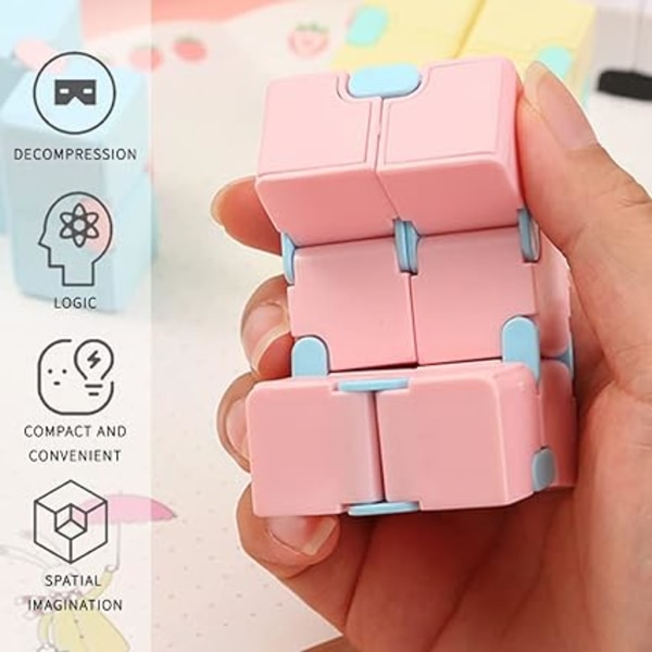 Infinity Cube Pack, Decompression Cube Toy, Infinity Cube Fidget Toy, Decompression Cube, Infinite Magic Cube, Stress Reliever, Entertainment Toys for Chil