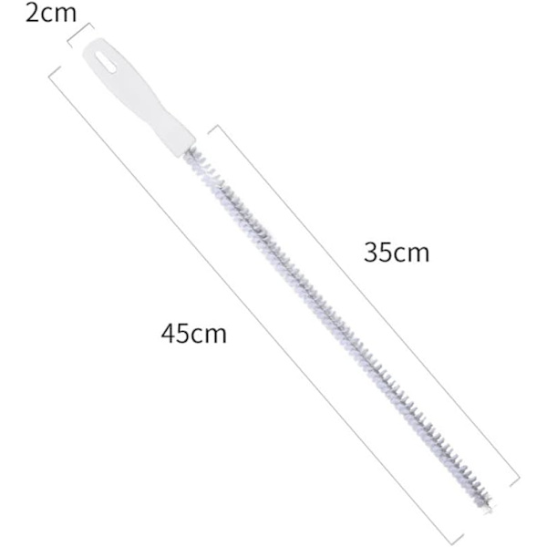 Pakke med 2 Fleksible 45cm Vask Rengøringsbørste Vandpibe Afløb Uddybningsværktøj