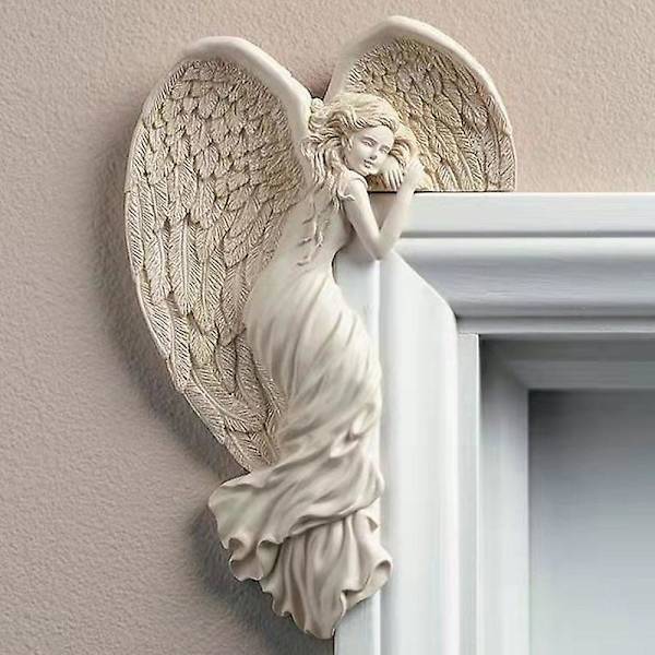 Forløsningsengel dørkarmophæng, Awakening Angel Wings ophæng, dørkarmophæng, harpiksophæng, venstre