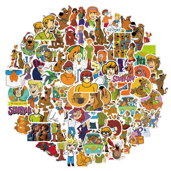 200 tegneseriekomediefilm Scooby-Doo-klistremerker Bagasje vanntette klistremerker
