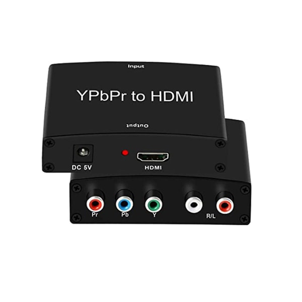 Komponent till HDMI-omvandlare, Portta Ypbpr till HDMI-adapter + R/l Audio Extractor