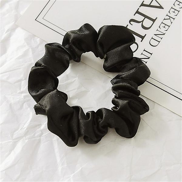 5 stk. Intestine Hair Ring - Sort