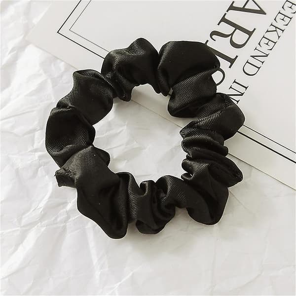5 stk Intestine Hair Ring - Svart