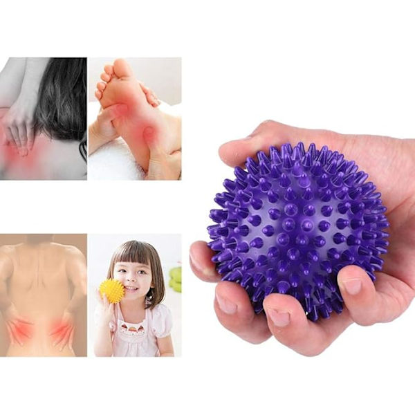 9 cm blød massagebold x 1 (blå) - udløsning af trykpunktsrefleks