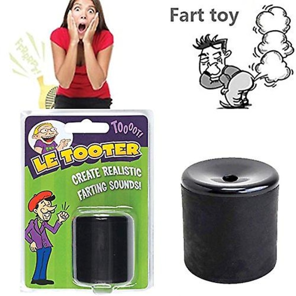 Pooter Fart Machine Toy Gummi Lag Farting Naturlig Lyd Beste Nyhet Gag Gaver Spøk Leke Hold Å Øve Black