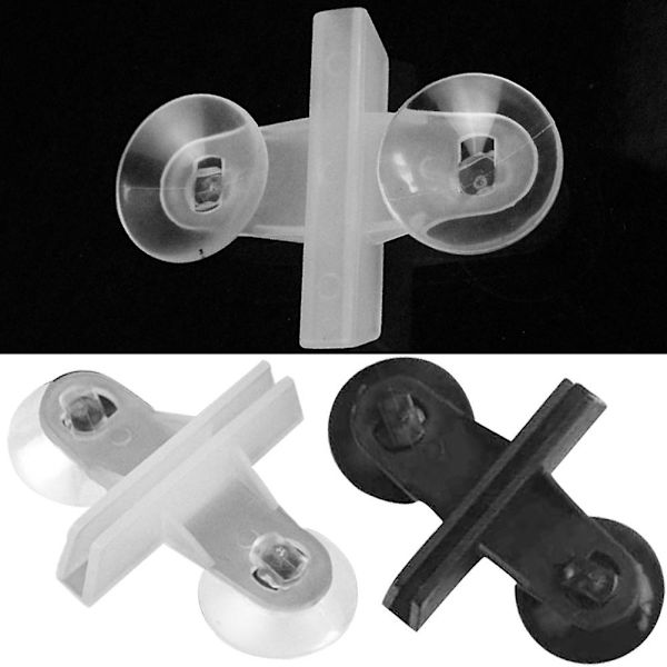 10 stk. akvarie akvarie glas isolerende isolerende fisketank glas isolerende klip partition klip isolerende sugekop klip sort+hvid