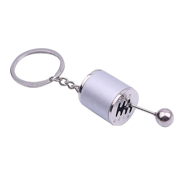 Polering Gear Knob Nøglering Silver