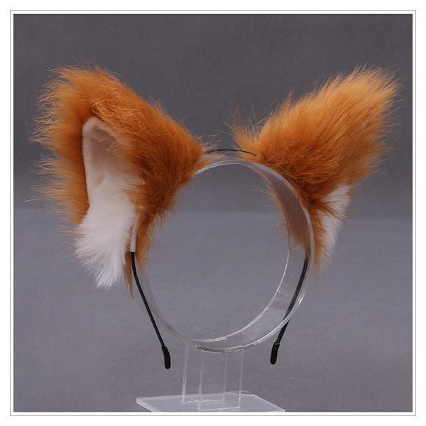 Furry Animal Cat Ears Hodebånd Katt Hodeplagg Halloween Cosplay Party Myk, Farge 5