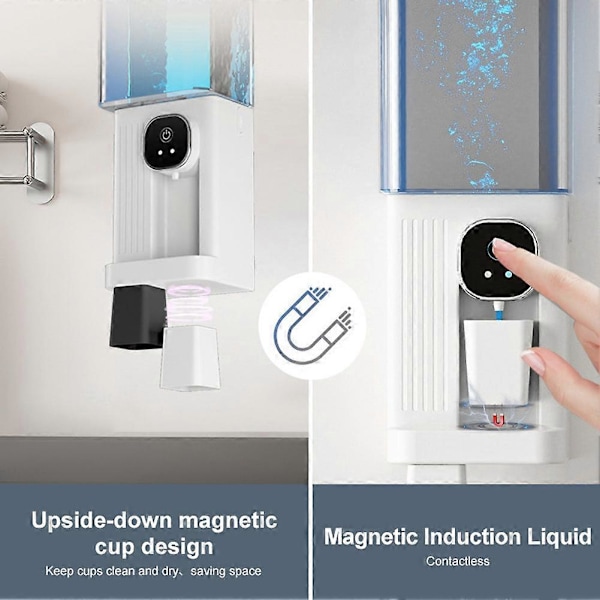 Muntvättsdispenser för Badrum, 700ML Smarta Muntvättsdispensrar, Väggmonterad Automatisk Muntvättsdispenser