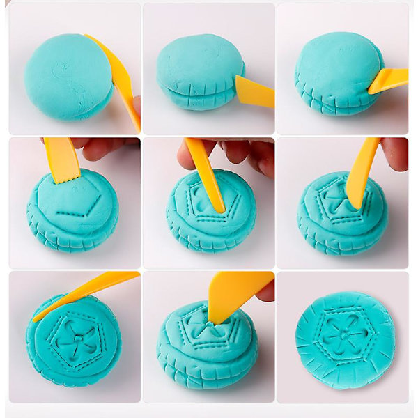 6 st Polymer Clay Verktyg Modellering Lera Skulptur Verktyg Kit För Keramik Skulptur Trä Prickverktyg 7PCS