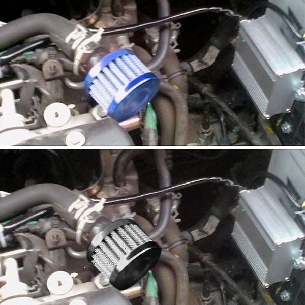 Miter Car Luftfilter Liten Svamphuvud Luftfilter Svamphuvud Luftfilter Huvud 12mm Automodifieringsdelar (1 Styck Färg: Röd)