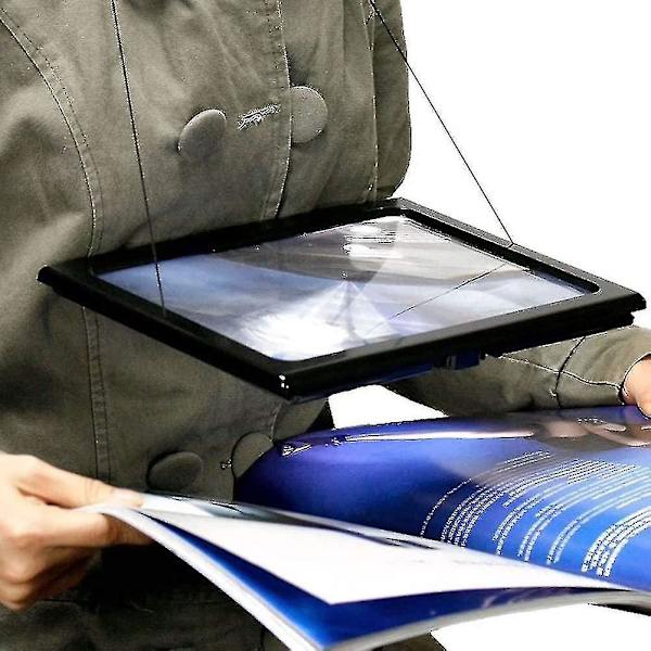Rektangulært forstørrelsesglass for synshemmede 3x Full Page Magnifier Magnifie