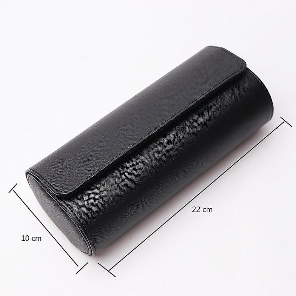 3 Fack Watch Box Retro Pu Watch Roll