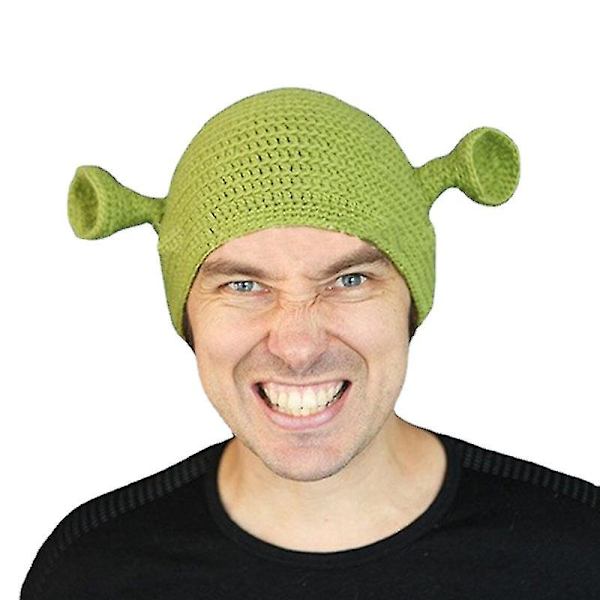Talvihirviö Shrek Sama Pusero Hattu Luova Hauska Neulehattu Käsinkudottu Hattu Tide Miehet Ja Naiset
