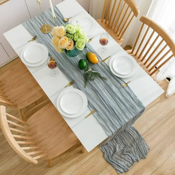 Azure Bordløper - til Bryllup, Kommunion, Bursdag, Feiring grey
